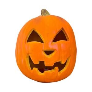 Vintage 1995 Trendmasters Halloween Light Up Pumpkin Jack O Lantern Works